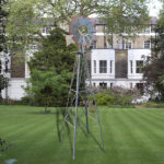 8FT Weather Resistant Yard Garden Windmill Gray & Red - Image 21
