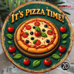 CIFbuy 1pc 2D Flat Round Sign Pizza Time Retro, "Decorative Plaque 8x8in" Delicious Pizza, Party Kitchen Restaurant Bar Wall Art Home Decor TikTok, TikTok, temu Self-pickup Logiecics - Image 7
