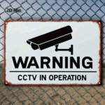 CIFbuy 1PC Vintage Surveillance Camera Warning Metal Sign, 8x12 Inch Waterproof Rustproof Tin Signage, 2D Flat Retro Wall Decor For Hom TikTok, TikTok, Hom Self-pickup Logiopics - Image 3