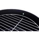 17 Inch Steel Charcoal Smoker, Heavy Duty Round BBQ Grill for Outdoor Cooking, Black - Image 9