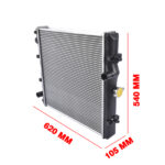 Radiator 3C081-17100 Replacement for Kubota M100 M110 M8540 M8560 M9540 M9960 M100XDTC M108SDSL SDSL2 M8540HDC M8540HD12 M9960HDC - Image 3