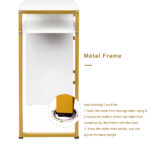 White particleboard and iron pipe, 97*35*78cm, 2 drawers and 1 door, computer desk, suitable for multiple scenarios - Image 9