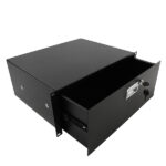 19" 4U Steel Plate DJ Drawer Equipment Cabinet with Keys Black - Image 13