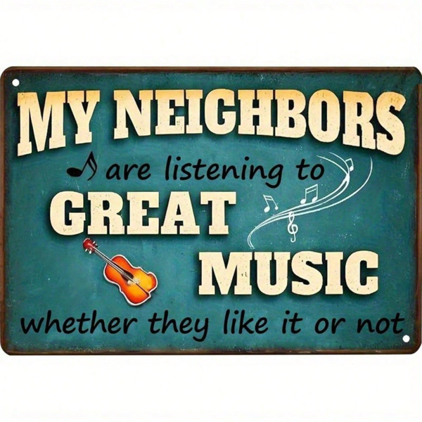 5f822e37-8c81-485f-8e71-8621d95fa33a.png CIFbuy Vintage Funny Musical Quote Metal Sign 8x12 Inch" 2D Flat Unframed Iron Wall Decor, Wall Decor, Weatherproof Rustproof UV Resistant Durable 8x12 IikTok, 8x12 IikTok, t Self-pickup Logiopics - Image 1