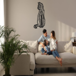 CIFbuy 1PC Handmade animal metal wall art, rural wrought iron interior and exterior decoration, whimsical silhouette design, living room, bedroom,(TikTok/temu self-pickup orders) - Image 10