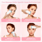 Anti Aging and Wrinkles Microcurrent Facial Device, Boost Skin Care Products Absorption - White - Image 4