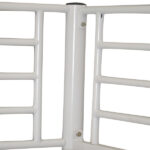 Same Code 38354706 Iron Bed Bunk Bed with Ladder for Kids Twin Size White - Image 8