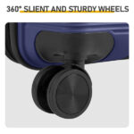 Non-TSA customs lock 4-in-1 PP trolley case, 16in, 20in, 24in, 28in PP, navy blue - Image 7