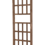 7FT Wooden Garden Arbor, Wedding Arch Backdrop Stand for Ceremony Party, Garden Pergola with Trellis for Climbing Plants, Dark Brown - Image 4