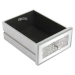 FCH Silver MDF Mirror Surface Broken Glass Three Pumping Computer Desk - Image 9