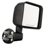 Manual Mirrors Black Left Right Side Pair For 2007-2017 Jeep Wrangler - Image 7