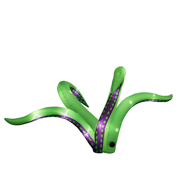 2 Pack Halloween Inflatable Octopus Tentacles Outdoor Decorations, Blow Up Hanging Decoration with Built-in LED Lights, Striking Window Decor for Halloween Party Outdoor Yard Garden Lawn Décor
