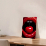 CIFbuy Modern Minimalist Metal Sign, Red Cherry Lips 2D Flat Art Poster, Aesthetic Wall Decor For Living Room Bedroom, 12x8 Inch TikTok, TikTok, tic Wall Decor For Living Room Bedroom Self-pickup Logiopics - Image 6