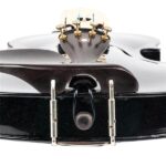 [Do Not Sell on Amazon] GV102 4/4 Solid Wood EQ Violin Case Bow Violin Strings Shoulder Rest Electronic Tuner Connecting Wire Cloth Black - Image 7