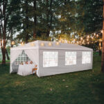 10'x30' Outdoor Party Tent with 8 Removable Sidewalls, Waterproof Canopy Patio Wedding Gazebo, White - Image 21