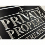 CIFbuy Private Property No Trespassing Sign Reflective Metal Weatherproof Outdoor Warning Sign 12x8 Inch (TikTok, temu pick-up service) - Image 8