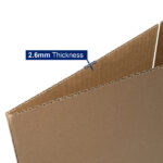 100 pieces, 8" x 8" x 4" (20.3x20.3x10.2cm) thick 2.6mm corrugated cardboard box, brown in color like kraft paper - Image 4