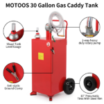 30 Gallon Caddy Tank Storage Drum Diesel Fuel Transfer - Image 30