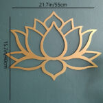 CIFbuy Stunning Large Lotus Metal Wall Art – Modern Living Room Decor & Fabulous Bridal Shower Gift.Wall Sculptures-cif buy(TikTok/temu self-pickup orders) - Image 2