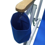 Same Code 99460325 4-Position Adjustable Folding Beach Chair, Steel Tube Frame Oxford Fabric Lounge Chair, 7.9" Seat Height, 17.7" W x 17.3" D, 120KG Heavy Duty Capacity, Portable Outdoor Patio Camping Chair, Blue - Image 21