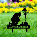 CIFbuy Silhouette Memorial Plaque Outdoor Patriotic Tribute Veterans Garden Decor TikTok, temu pick-up service - Image 5