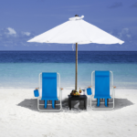 Same Code 99460325 4-Position Adjustable Folding Beach Chair, Steel Tube Frame Oxford Fabric Lounge Chair, 7.9" Seat Height, 17.7" W x 17.3" D, 120KG Heavy Duty Capacity, Portable Outdoor Patio Camping Chair, Blue - Image 31