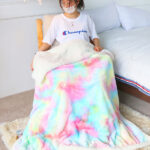 1pc Shaggy Blanket Plush Faux Fur Blanket For Bed Sofa Ultra Soft Luxury Sherpa Blanket Rainbow Colorful Blanke temu can only be self-picked up - Image 9