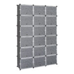 12-Tier Portable 72 Pair Shoe Rack Organizer 36 Grids Tower Shelf Storage Cabinet Stand Expandable for Heels, Boots, Slippers, Black - Image 6