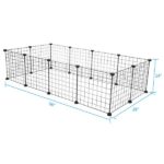 Pet Playpen, Small Animal Cage Indoor Portable Metal Wire Yard Fence for Small Animals, Guinea Pigs, Rabbits Kennel Crate Fence Tent - Image 10