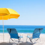 Same Code 56494128 Oxford Cloth Iron Outdoor Beach Chair Blue - Image 10
