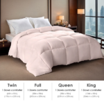 Pink plus-size comforter for all seasons, perfect for cozy bedrooms, luxurious hotel rooms, single, double, or king-size beds. Made of microfiber fabric, hand and machine washable. A great Christmas gift. - Image 6
