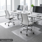 90 x 120 x 0.2cm PVC Home-use Protective Mat for Floor Chair Transparent - Image 5