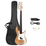 [Do Not Sell on Amazon] Fretless Electric Bass Guitar Full Size 4 String for experienced Bass Players Cord Wrench Tool Burlywood - Image 22