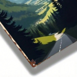 CIFbuy 1pc 2D Flat Metal Sign Austrian Pitz Valley Scenic Painting Square Iron Wall Art 8x12 Inch For Home Bar Garage Club Restaurant C TikTok, TikTok, Wall Self-pickup Logiopics - Image 5