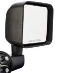 Manual Mirrors Black Left Right Side Pair For 2007-2017 Jeep Wrangler - Image 14