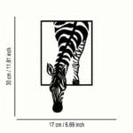 CIFbuy™ Showcase Your Unique Style With Exquisitely Crafted Zebra Metal Wall Art - Minimalist Design, Versatile Decor For Office & Living Room Wall Sculptures.(TikTok/temu self-pickup orders) - Image 7