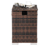 Replace 95812680 40*40*57cm Iron Frame Gas Bottle Storage Rattan Side Table Brown Gradient - Image 22