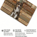 CIFbuy 1pc Australian Shepherd Metal Tin Sign, House Rules Wall Art, Funny Pet Commands Decor, Decor, 8x12 Inch Unframed Humorous I ikTok, ikTok, ommands Decor Self- Hckup Logiops Inny - Image 4