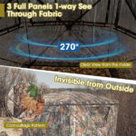 Stealth Hunting Tent with Pop-up Design, 150D Flame-Retardant Blackout Cloth (UV50+ & Waterproof), Fiber Glass Frame - Image 9
