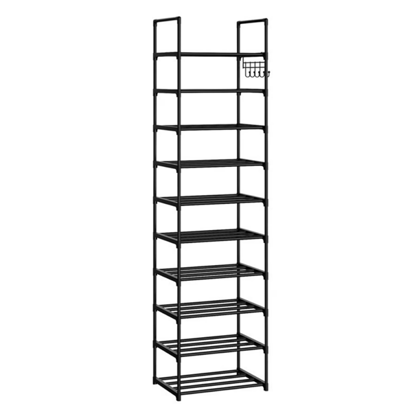 10 Tier Metal Shoes Rack, Stackable Shoe Organizer, Space-Saving Shoe Shelf Shoe Rack for Closet, Shoe Rack for Entryway and Boots Organizer (Shipment from Walmart)