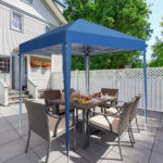 2 x 2m Practical Waterproof Right-Angle Folding Tent Blue - Image 3