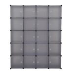 5-layer wall-mounted household steel-wood shelf, density board, iron frame, 61*30.5*182.88cm, black walnut color board, black frame - Image 26