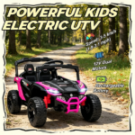 Pink 12V Electric Kids UTV Ride On Truck: Battery Powered with Rear Suspension, Parental Remote for Toddlers 3-5Y - Image 8