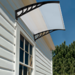 Same Code 87203302 HT-100 x 80 Household Application Door & Window Rain Cover Eaves Canopy White & Black Bracket - Image 23
