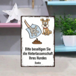 CIFbuy 1pc German Language Please Clean Up After Your Dog Pet Waste Reminder Sign, Dog Pet Waste Reminder Sign, Durable Aluminum 2D Flat Plaque, Aluminum 2D Flat Plaque, 8.0x12.0inch Wall-M CikTok, CikTok, Aluminum 2D Flat Plaque Self- Pckup Logiopl-M - Image 6