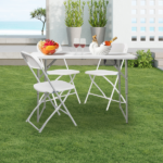 Replace 87607347 4ft Foldable Lift Patio Plastic Table White - Image 43