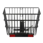 Scooter Rear Basket, Heavy Duty Metal Wire Cargo Basket with Handle for Golden - Image 2
