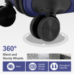 Non-TSA customs lock 4-in-1 PP trolley case, 16in, 20in, 24in, 28in PP, navy blue - Image 23