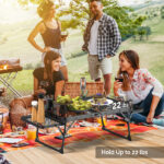 3 ft Portable Picnic Table with Wing Panels - Image 10