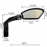 1 Pair Adjustable Bike Mirror HD Wide Angle Handlebar Mount Rear Bicycle View Mirrors (US Logistics only For USPS.TK/TMEU only For self-pickup) - Image 8